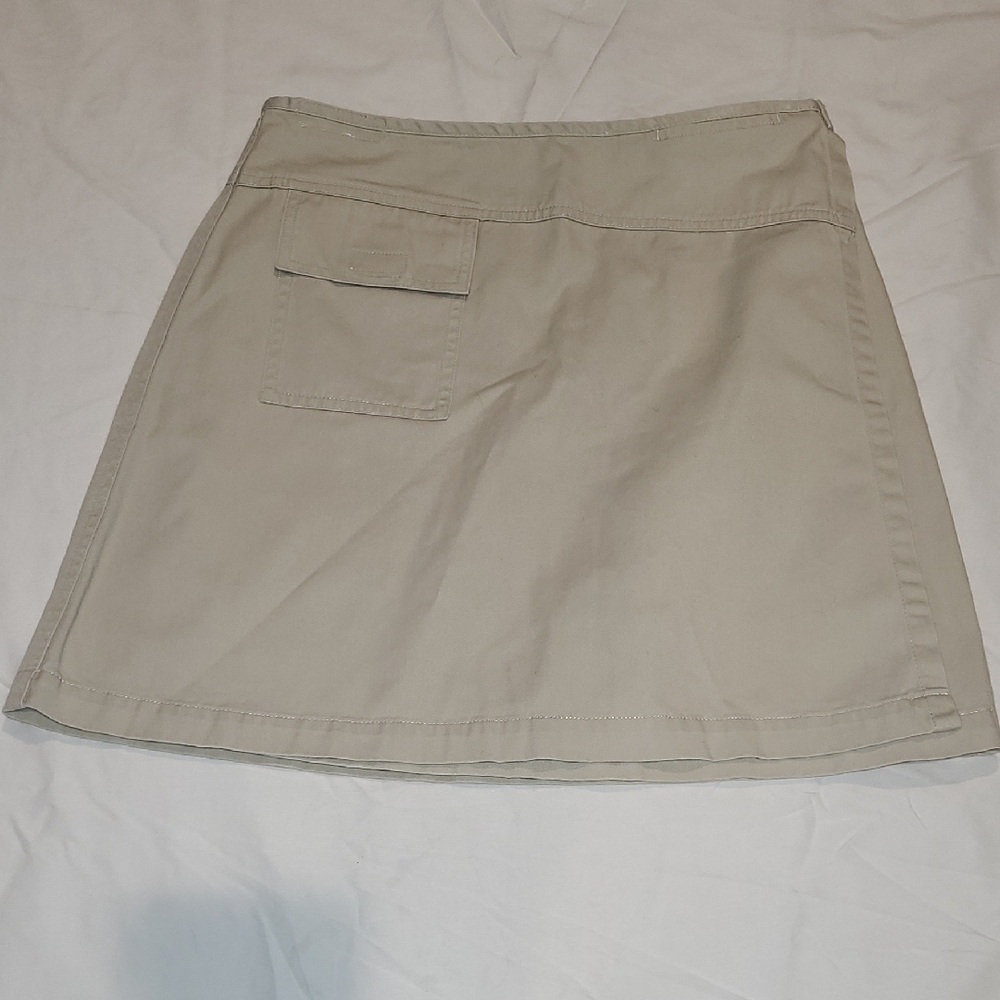 Elegant Beige A-Line Skirt